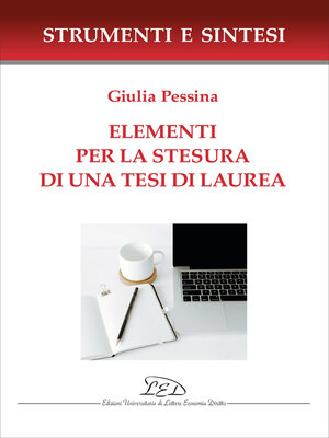cover image of Elementi per la stesura di una tesi di laurea